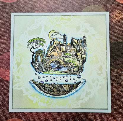 PC-216 - 6"x6" Stencil - Ivy Maze