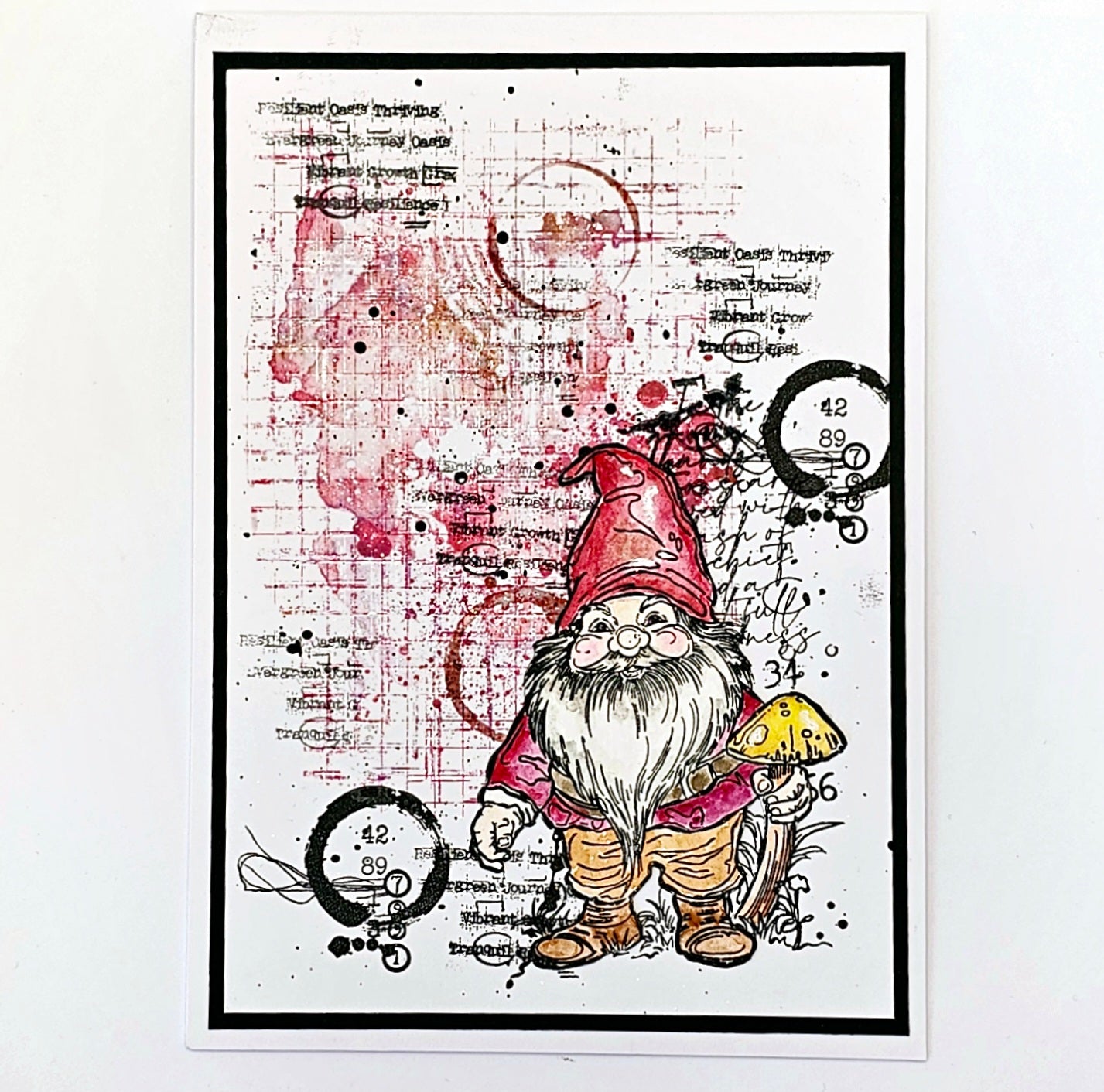 #1077 - A6 Stamp Set - Toad In The Gnome