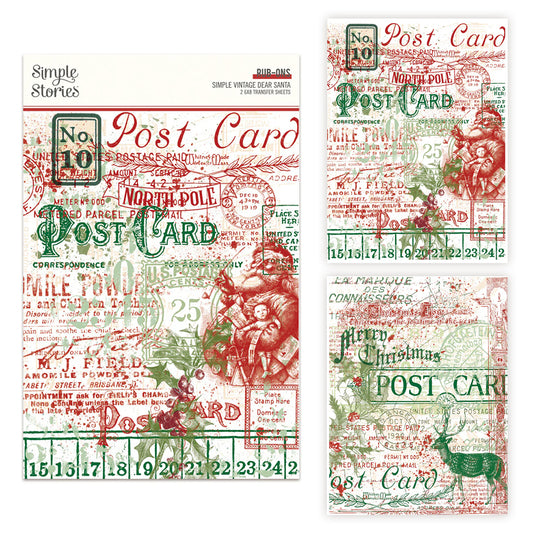 Simple Stories Simple Vintage Dear Santa Rub-ons