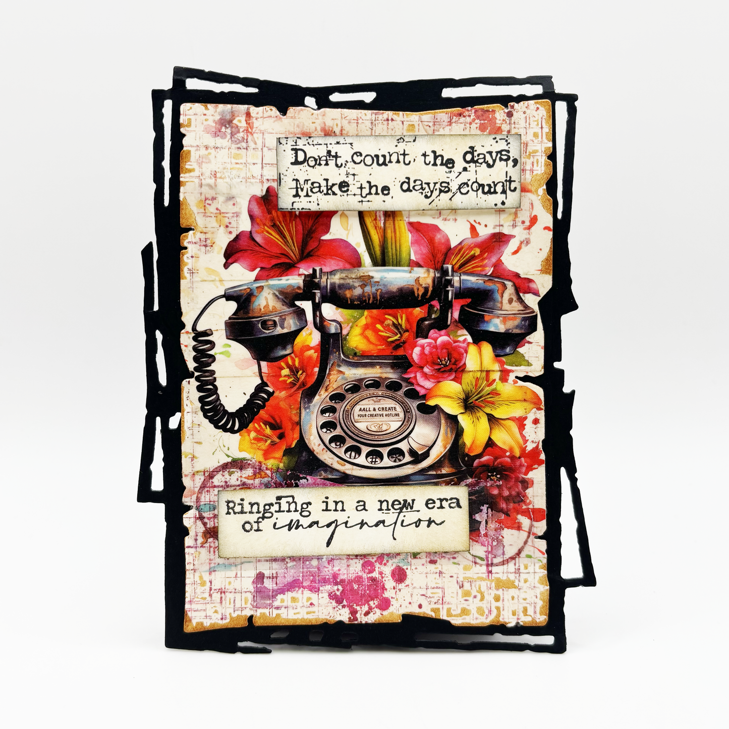 #1171 - A7 Stamp Set - Floral Flyer