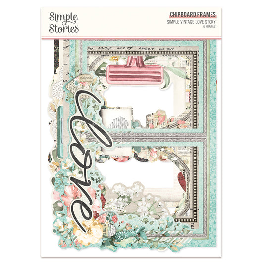 Simple Stories Simple Vintage Love Story Chipboard Frames