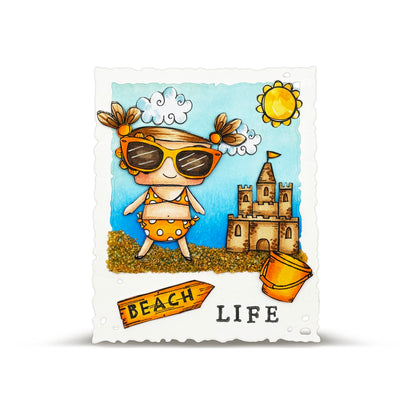 #423 - A7 Clear Stamp Set - Seaside