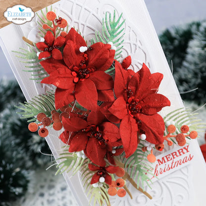 Elizabeth Craft Designs Festive Holly - Die Poinsettia