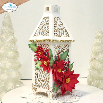 Elizabeth Craft Designs Festive Holly - Lantern & Poinsettia Die Bundle