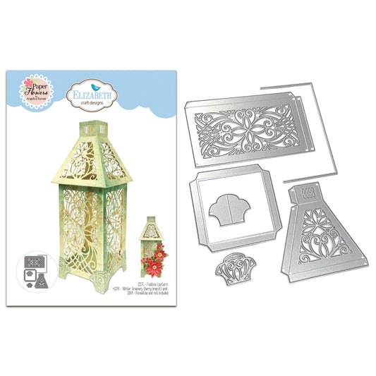 Elizabeth Craft Designs Festive Holly - Die Festive Lantern