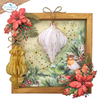 Elizabeth Craft Designs Festive Holly - Star & Ornaments Die Bundle