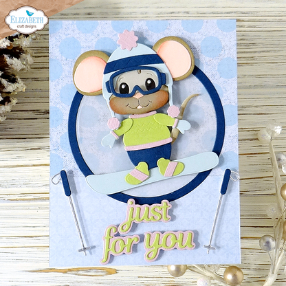 Elizabeth Craft Designs Living it Up - Die Little Mouse Winter Accessories
