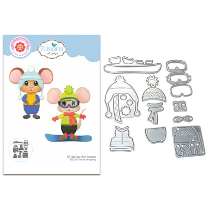 Elizabeth Craft Designs Living it Up - Die Little Mouse Winter Accessories