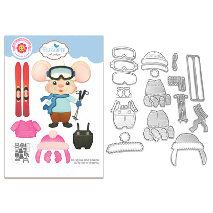 Elizabeth Craft Designs Living it Up - Die Big Mouse Winter Accessories