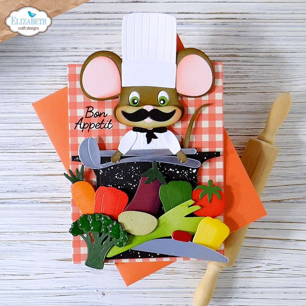 Elizabeth Craft Designs Living it Up Die Bundle - Cooking & Baking Accessories