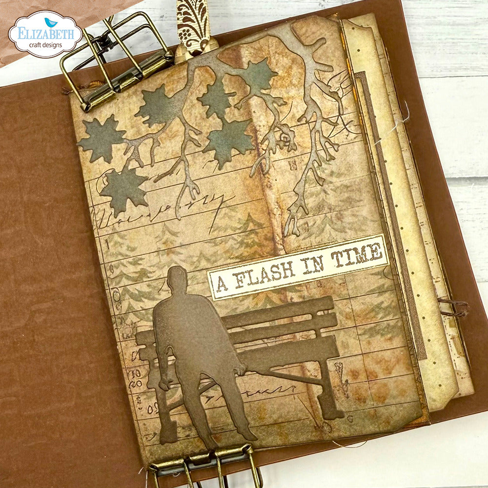 Elizabeth Craft Designs Golden Season - Die Build a Journal XL