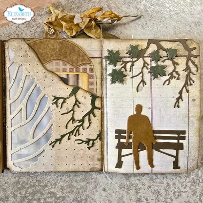 Elizabeth Craft Designs Golden Season - Die Build a Journal XL
