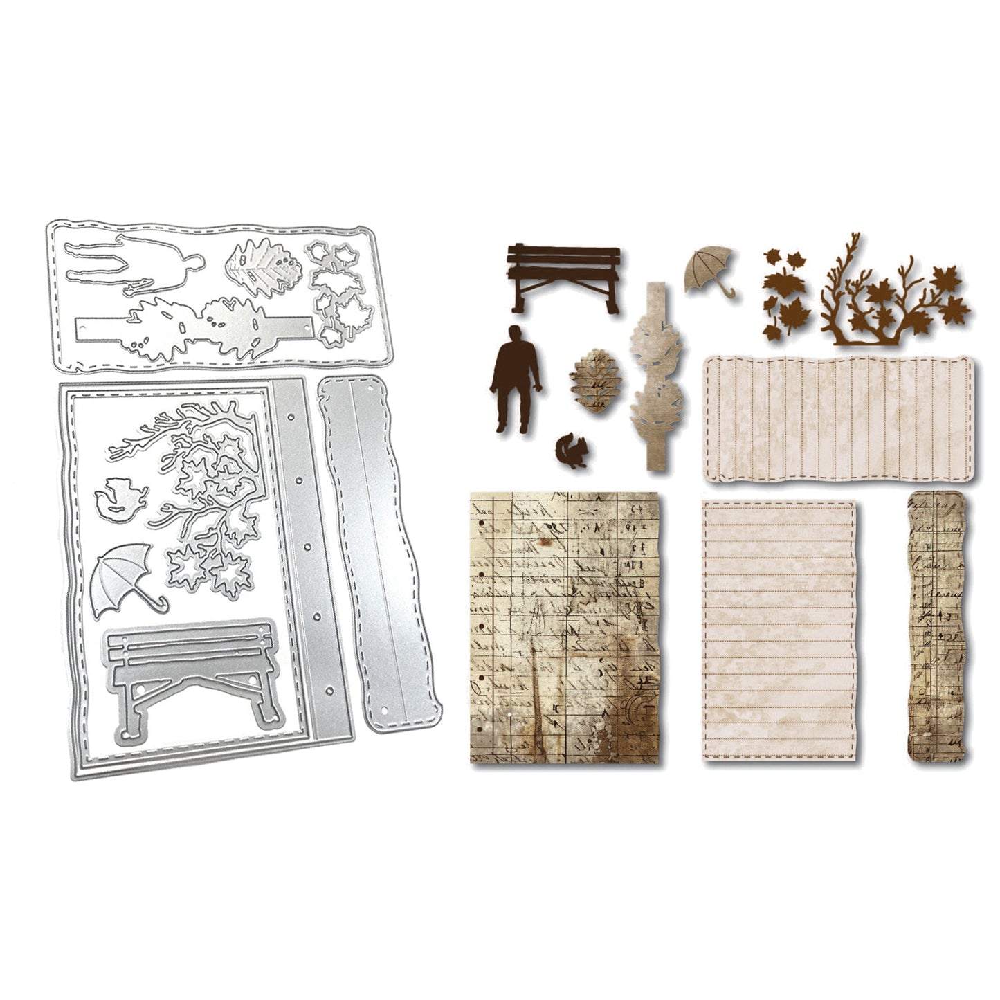 Elizabeth Craft Designs Golden Season - Die Build a Journal XL