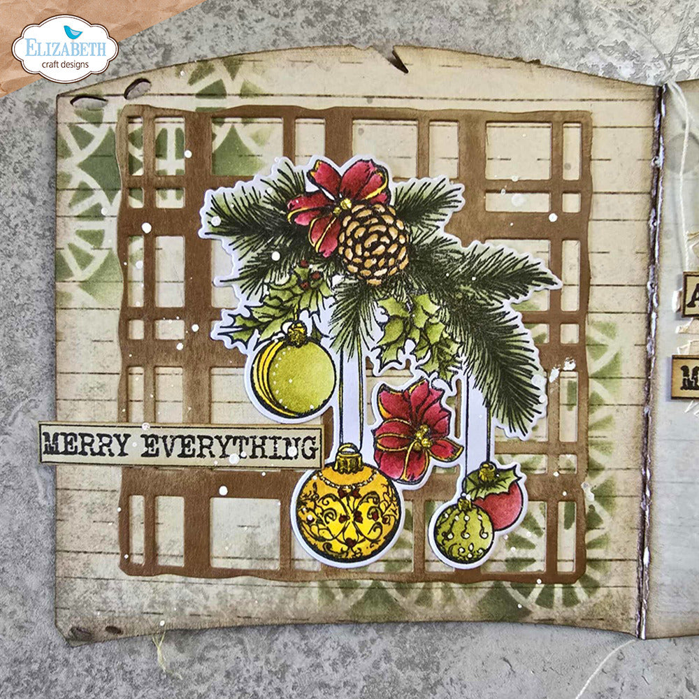 Elizabeth Craft Designs Golden Season - Die Book of Christmas Square