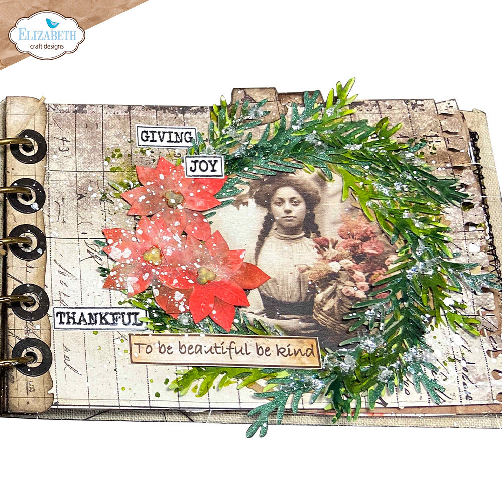 Elizabeth Craft Designs Golden Season - Die Book of Christmas Square