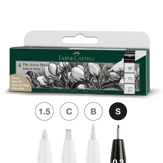 Faber Castell Tekenstift Pitt Artist Set Black & White (FC-167151)