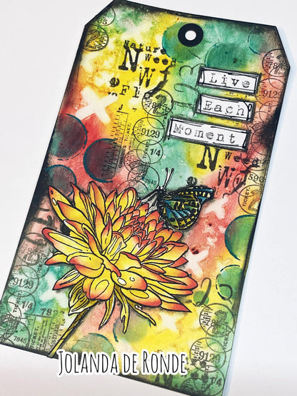 TP-745 - Visiting The Flowers - A5 Clear Stamp Set