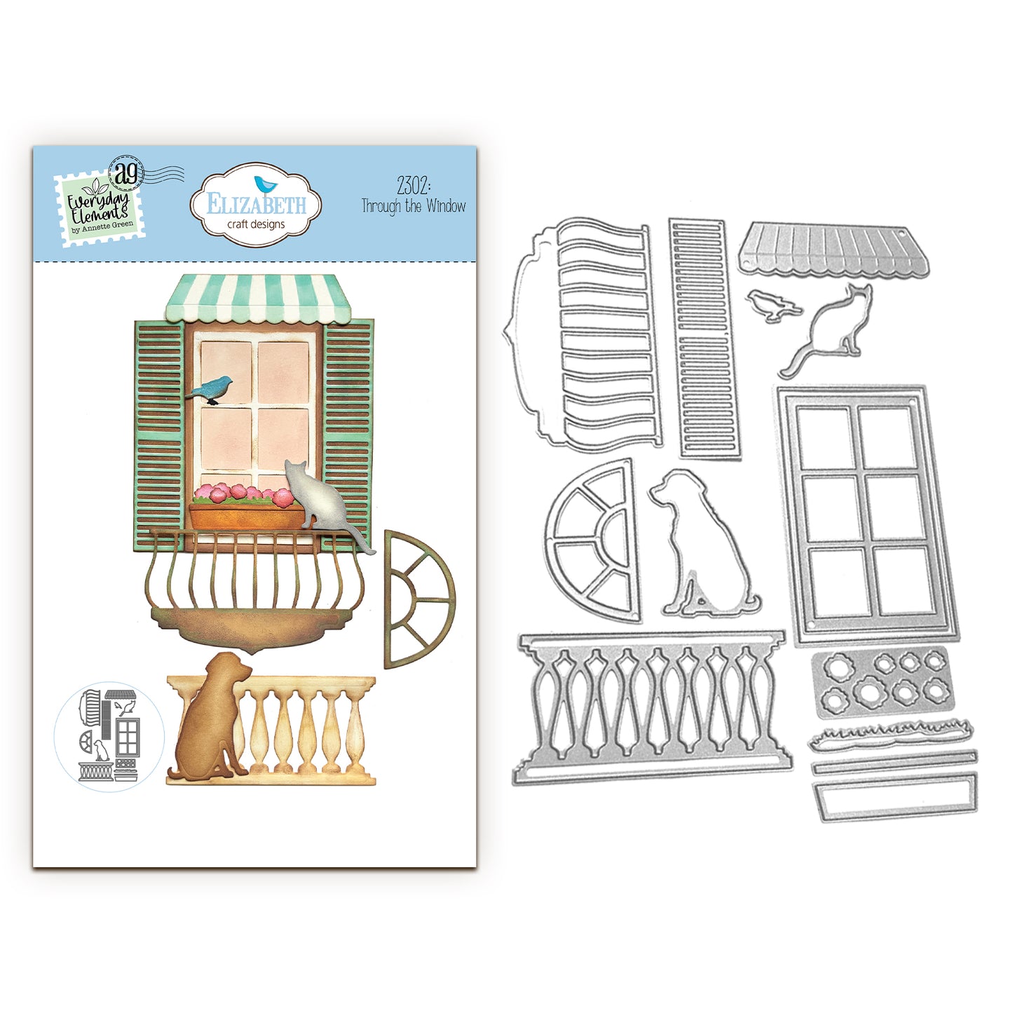 Elizabeth Craft Designs Romantic Revival - Die Through the Window