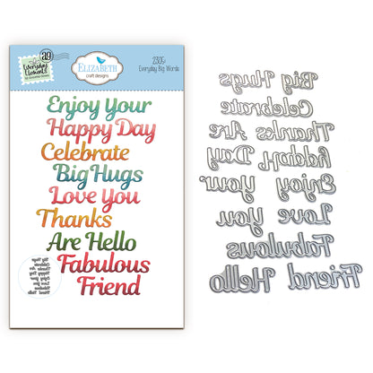 Elizabeth Craft Designs Romantic Revival - Die Everyday Big Words