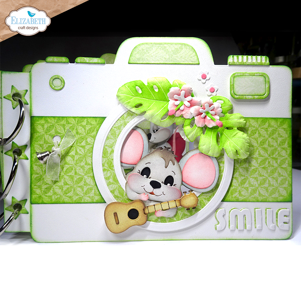 Elizabeth Craft Designs Destination Fun Die Camera and Suitcase Build a Book by Cute & Whimsical