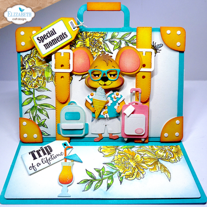 Elizabeth Craft Designs Destination Fun Die Camera and Suitcase Build a Book by Cute & Whimsical