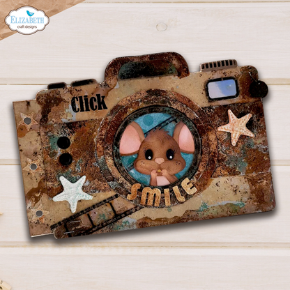 Elizabeth Craft Designs Destination Fun Die Camera and Suitcase Build a Book by Cute & Whimsical