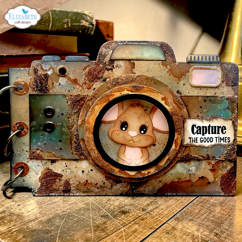 Elizabeth Craft Designs Destination Fun Die Camera and Suitcase Build a Book by Cute & Whimsical