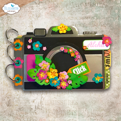 Elizabeth Craft Designs Destination Fun Die Camera and Suitcase Build a Book by Cute & Whimsical