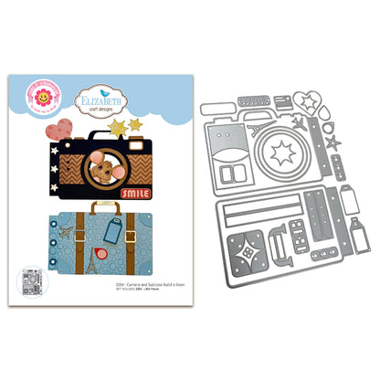 Elizabeth Craft Designs Destination Fun Die Camera and Suitcase Build a Book by Cute & Whimsical