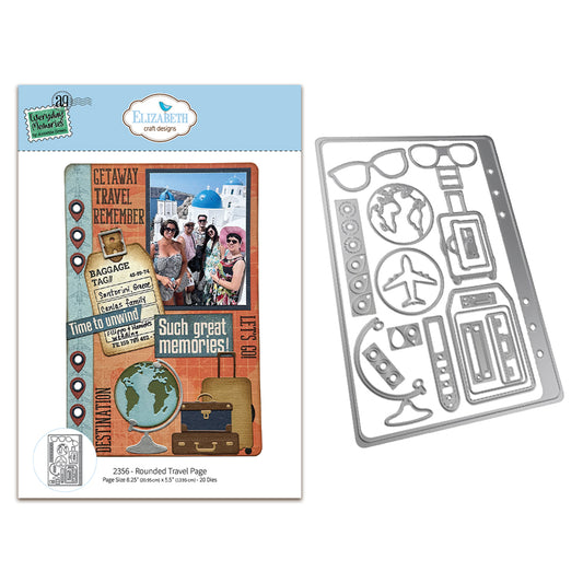 Elizabeth Craft Designs Rest & Relaxation Die Rounded Travel Page by Everyday Memories