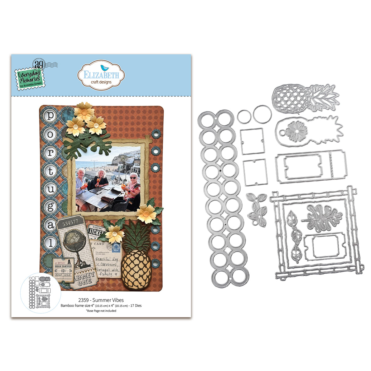 Elizabeth Craft Designs Rest & Relaxation Die Summer Vibes by Everyday Memories
