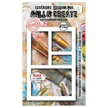 #235 - 6x4 (inch) Stencil - Frame Frenzy
