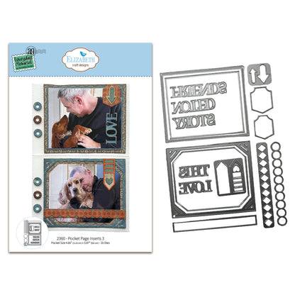 Elizabeth Craft Designs Rest & Relaxation Die Pocket Page Inserts 3 by Everyday Memories