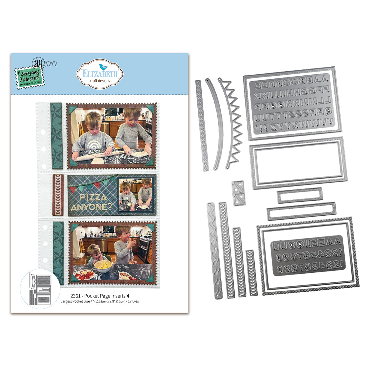 Elizabeth Craft Designs Rest & Relaxation Die Pocket Page Inserts 4 by Everyday Memories
