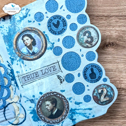 Elizabeth Craft Designs Beautifully Worn Die All Around Circles by Devid Roodenburg