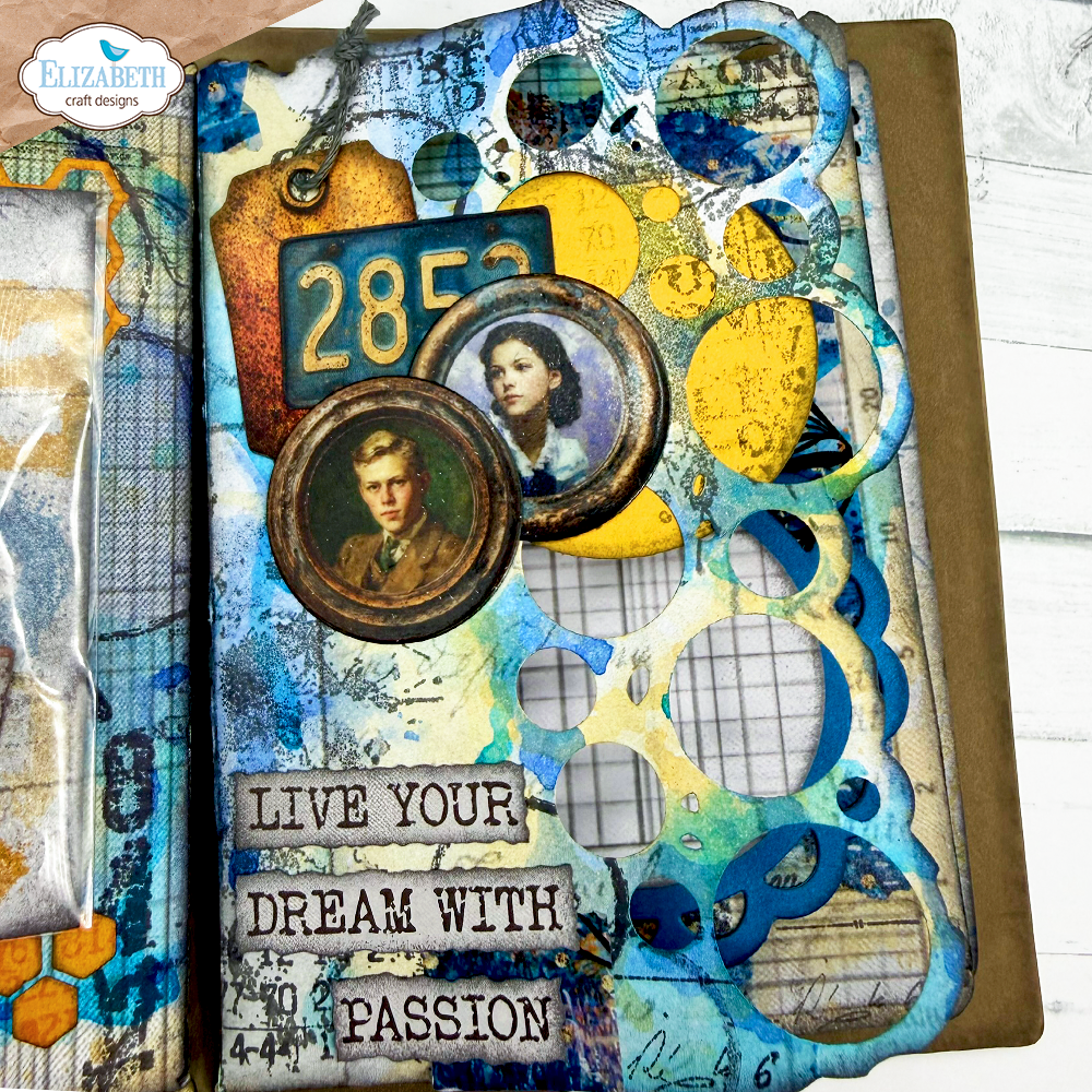 Elizabeth Craft Designs Beautifully Worn Die All Around Circles by Devid Roodenburg