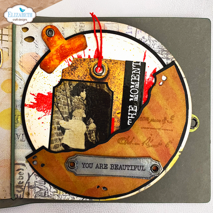 Elizabeth Craft Designs Beautifully Worn Die Rounded Pocket Page by Devid Roodenburg