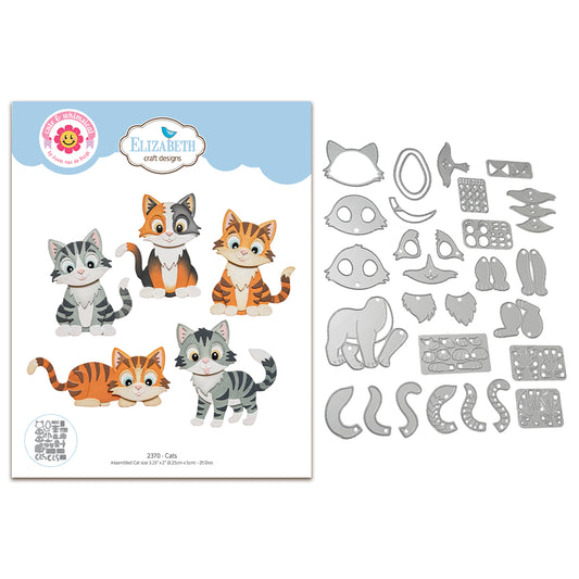 Elizabeth Craft Designs Meet the Cats Die Cats by Cute & Whimsical