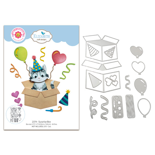 Elizabeth Craft Designs Meet the Cats Die Surprise Box by Cute & Whimsical