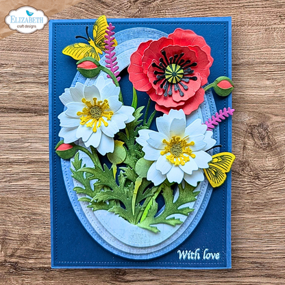 Elizabeth Craft Designs Bloom Wildly Die Wild Poppy by Paper Flowers