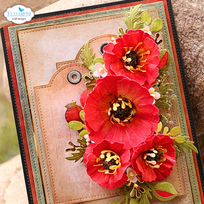 Elizabeth Craft Designs Bloom Wildly Die Wild Poppy by Paper Flowers