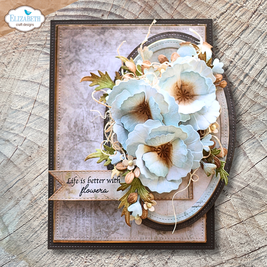 Elizabeth Craft Designs Bloom Wildly Die Wild Poppy by Paper Flowers