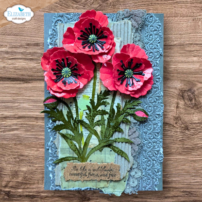 Elizabeth Craft Designs Bloom Wildly Die Wild Poppy by Paper Flowers