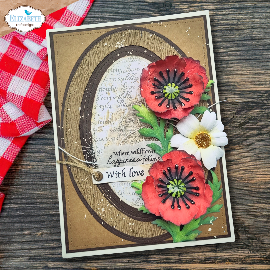Elizabeth Craft Designs Bloom Wildly Die Wild Poppy by Paper Flowers
