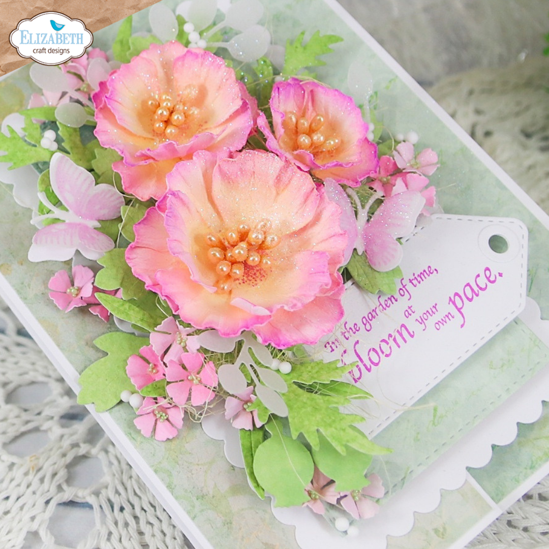 Elizabeth Craft Designs Bloom Wildly Die Wild Poppy by Paper Flowers