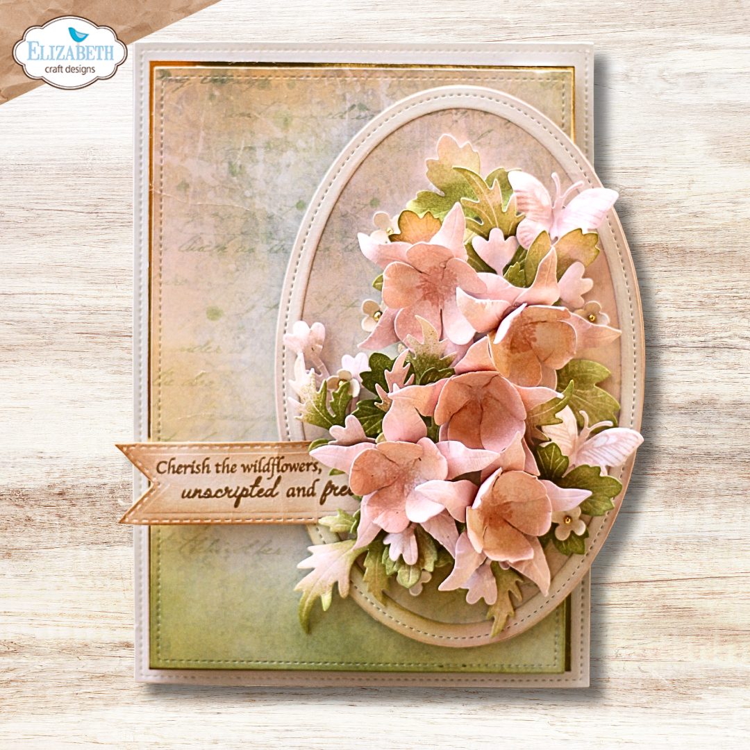 Elizabeth Craft Designs Bloom Wildly Die Columbine by Paper Flowers