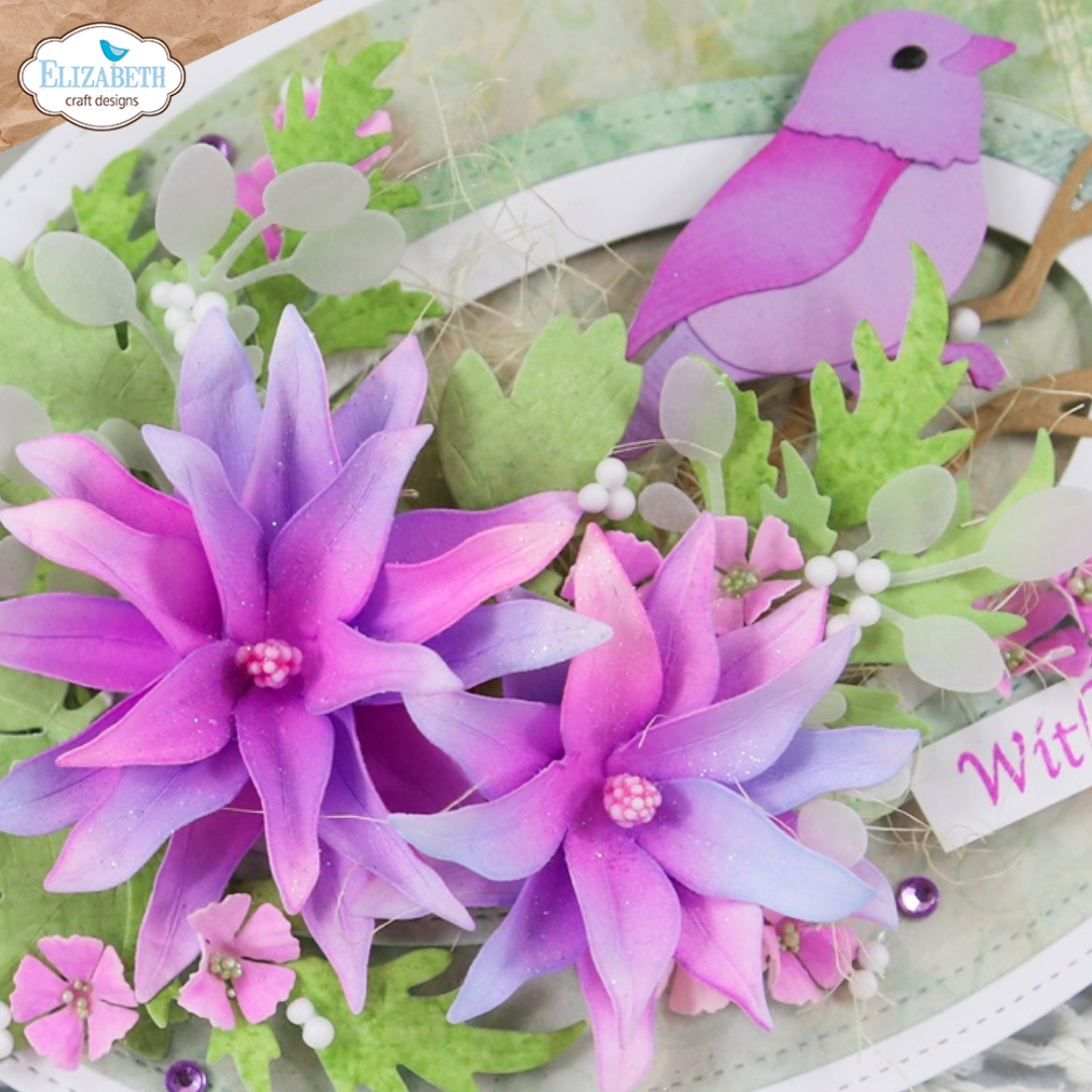 Elizabeth Craft Designs Bloom Wildly Die Columbine by Paper Flowers