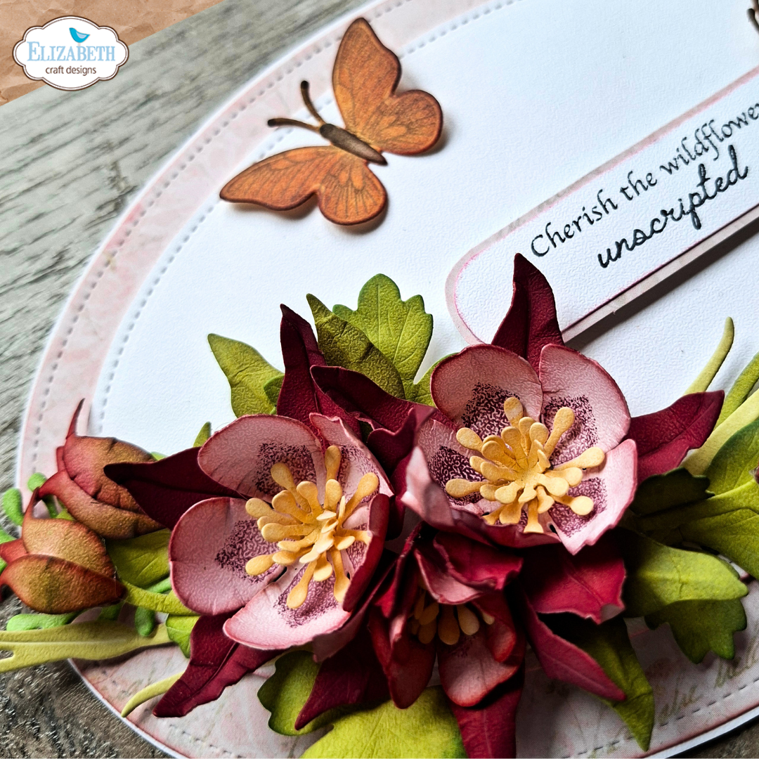 Elizabeth Craft Designs Bloom Wildly Die Columbine by Paper Flowers