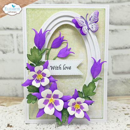 Elizabeth Craft Designs Bloom Wildly Die Columbine by Paper Flowers