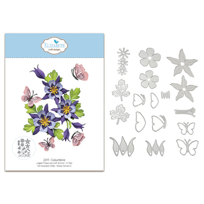 Elizabeth Craft Designs Bloom Wildly Die Columbine by Paper Flowers